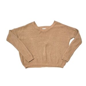 Rue21 Tan V-Neck Women's Sweater